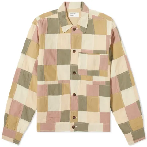 Patchwork Check Uniform Jacket