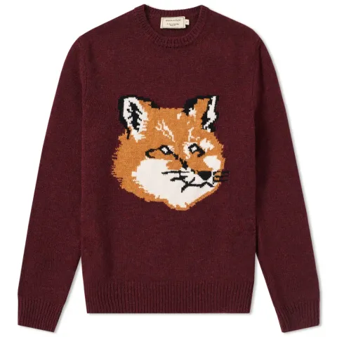 Maison Kitsuné Fox Head Crew Knit