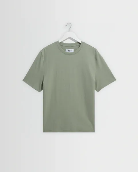 Dean - Sage Textured Organic Cotton t-Shirt