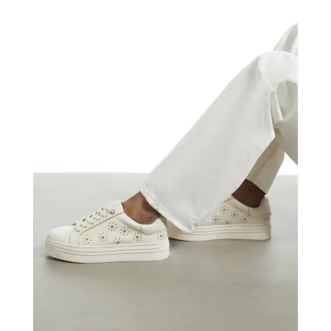 River Island Embellished Faux Suede Trainers