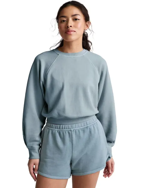 Beyond Yoga Relaxed Fit Cropped Crew Neck Sweatshirt