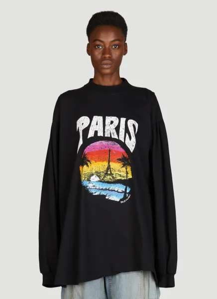 Paris Tropical Long Sleeve T-Shirt