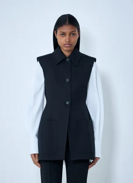Sleeveless Tailored Vest