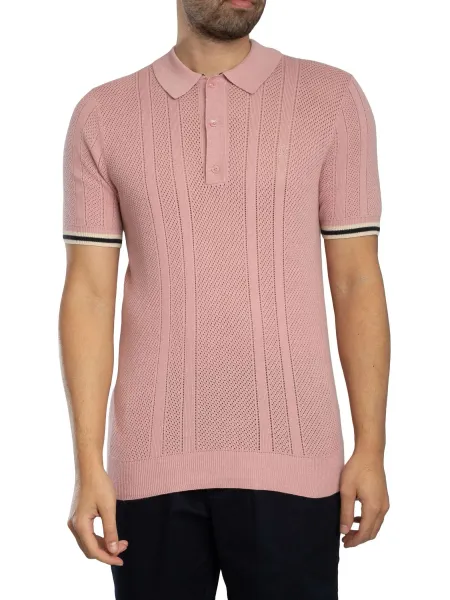 Superdry Knitted Texture Polo Shirt