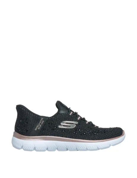 Skechers Slip-ins Summits Brilliant Shine Trainers Black