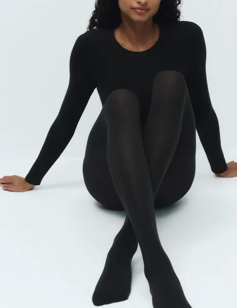 Marks & Spencer 100 Denier Thermal Heatgen Opaque Tights Black