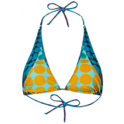 Cyber Print Bikini Top