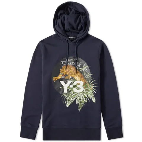 Embroidered Leopard Popover Hoody