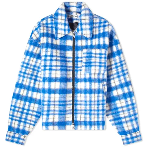 Wool Check Overshirt