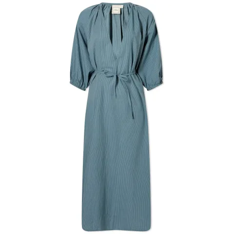 Fold Cotton Midi Dress