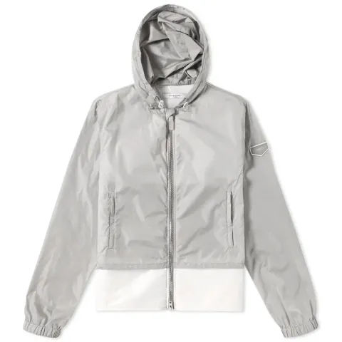 Double Construction Hooded Windbreaker