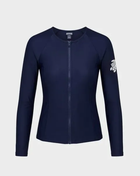 Vilebrequin Women Long Sleeve Zipper Rashguard Solid