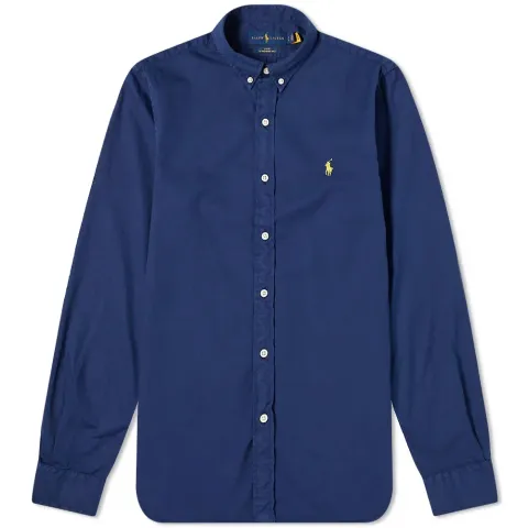 Slimfit Twill Button Down Shirt