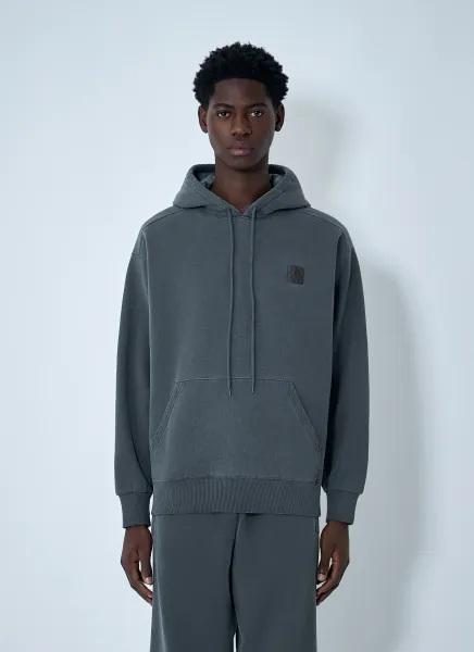 Logo Patch Hooded Sweatshirt