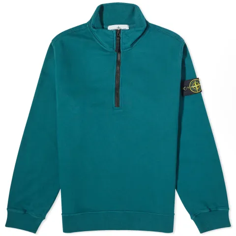 Garment Dyed Half Zip Sweat