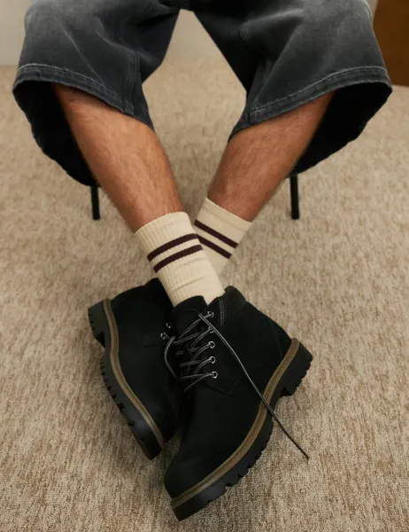 River Island Nubuck Padded Collar Chukka Boots