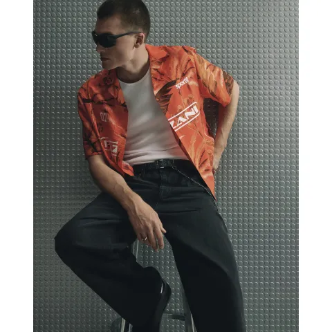 River Island Hawaiian Football Shirt
