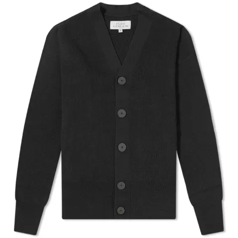Ment Ribbed Knit Cardigan