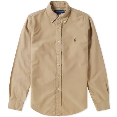 Slim Fit Garment Dyed Oxford Shirt