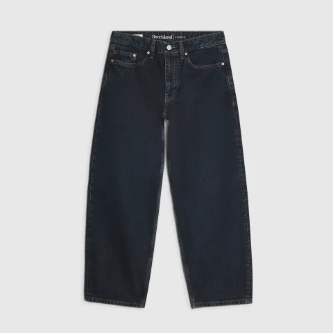 River Island Petite Mid Rise Core Barrel Leg Jeans