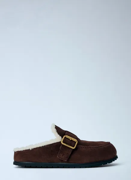 Prada Suede Mules