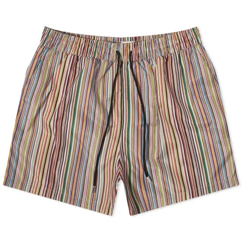 Multi Stripe Swim Short