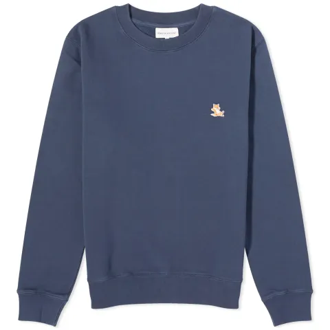 Chillax Fox Patch Crew Sweat