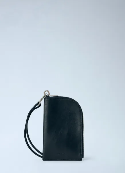 Rick Owens Leather Zip-Around Wallet