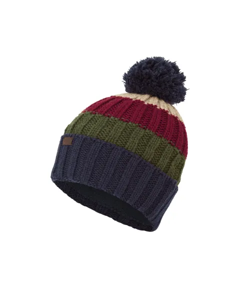 Schöffel Country Millford Bobble Hat - Navy/Dark Khaki Green