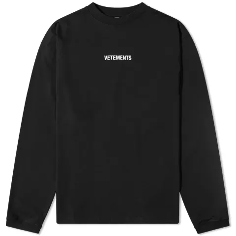 Long Sleeve Logo Label T-Shirt