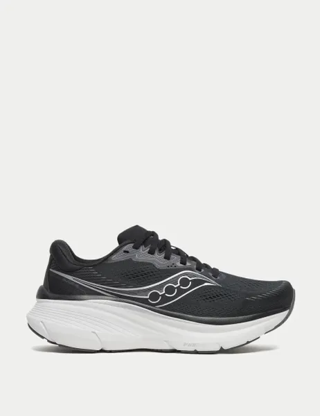 Saucony Guide 19 Standard Fit Running Trainers Black Mix