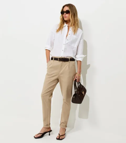 Women's Stone Slim Leg Chino Trousers