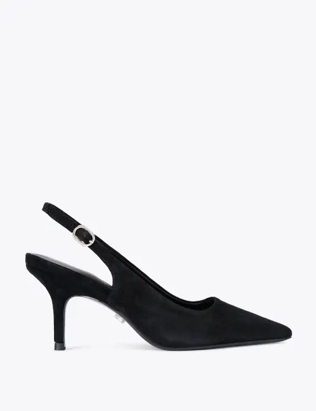 Carvela Suede Stiletto Heel Pointed Slingback Shoes