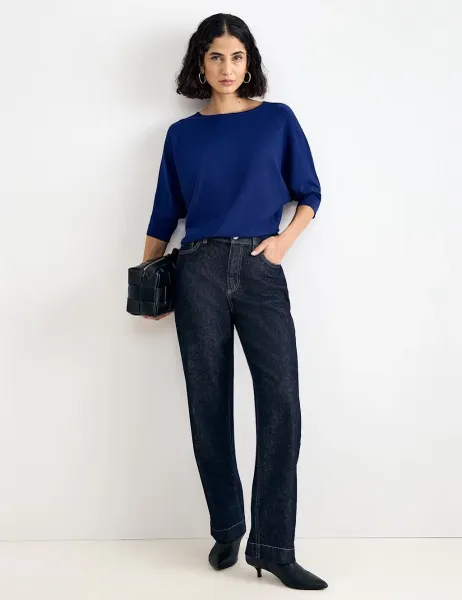 Phase Eight Slash Neck Jumper Cobalt