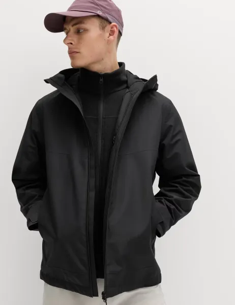 Goodmove Stormwear 3 in 1 Waterproof Jacket Black