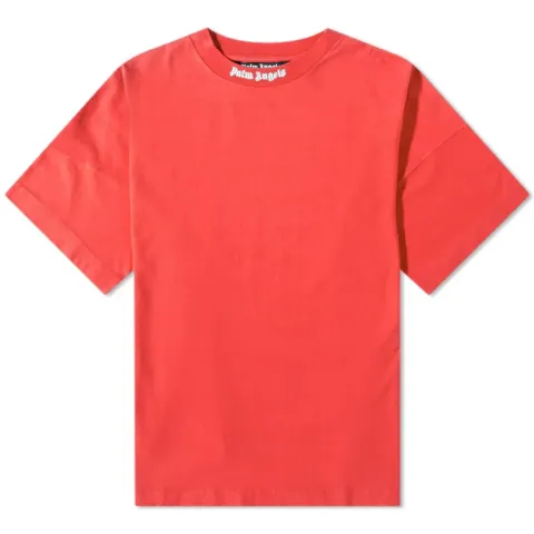 Oversized Mock Neck Logo T-Shirt