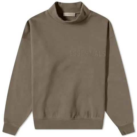 Logo Mock Neck Sweat