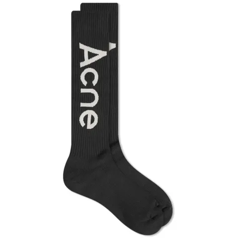 Long Rib Logo Sock