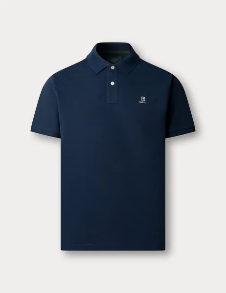 Hackett Pure Cotton Polo Shirt Navy
