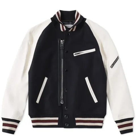 Zipped Varsity Jacket