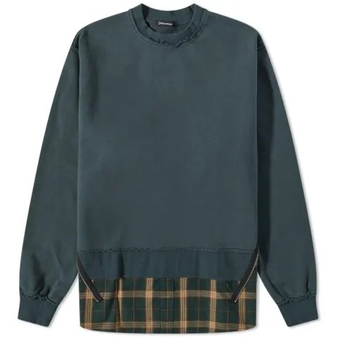Check Detail Crew Sweat
