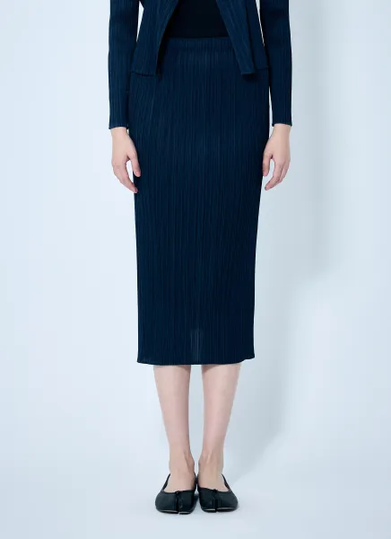 Pleated Pencil Skirt