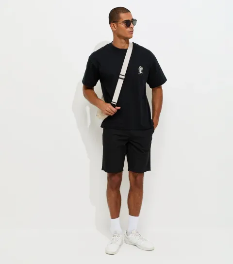 Men's Black Chino Shorts