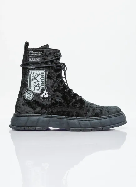 1992 Crushed Velvet Boots