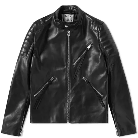 Oliver Chevron Leather Jacket