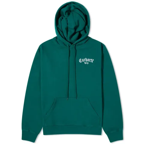 Hooded Onyx Script Sweater