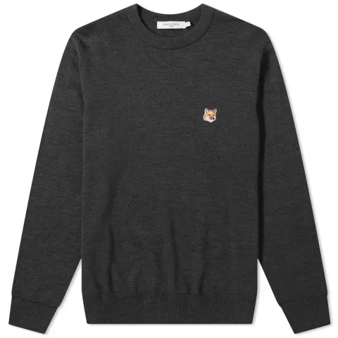 Maison Kitsuné Fox Head Patch Knit