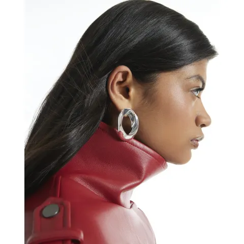 River Island Oval Twisted Stud Earrings