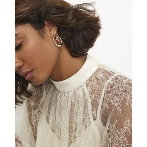 River Island Twisted Hoop Earrings