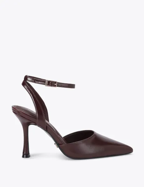 Carvela Pointed Court Shoes Dark Red